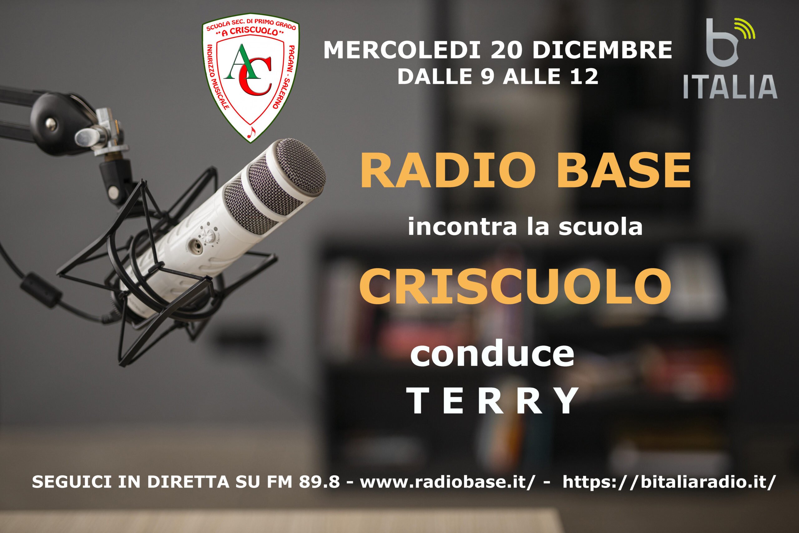 Radio Base Incontra La Scuola Criscuolo Mercoled Dicembre